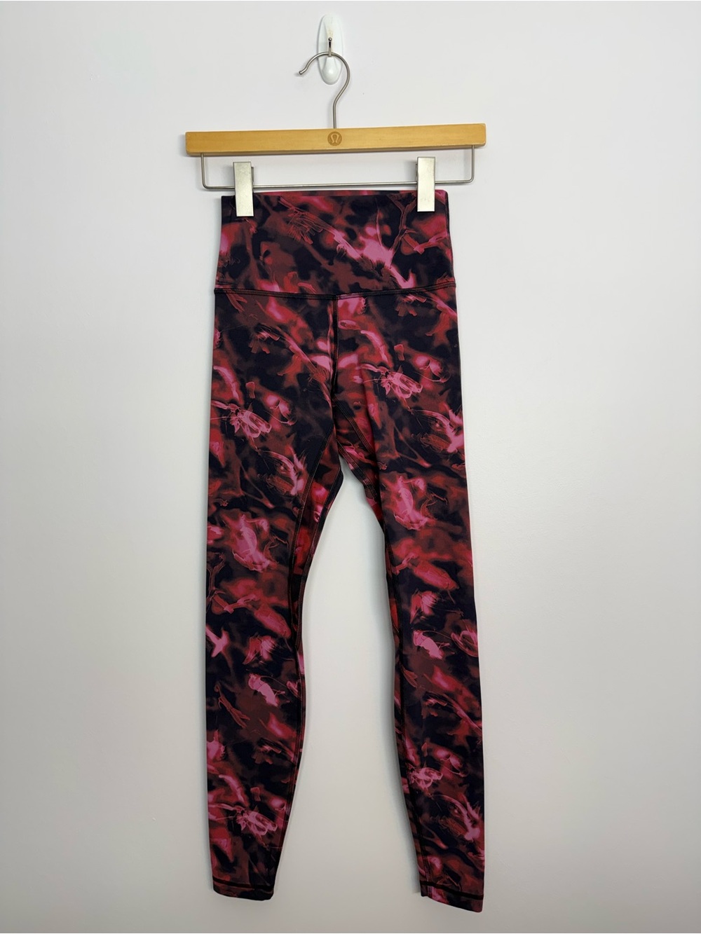 34: Lululemon Align High-Rise Pant 28" Intensity Pink Blossom Multi Size 4